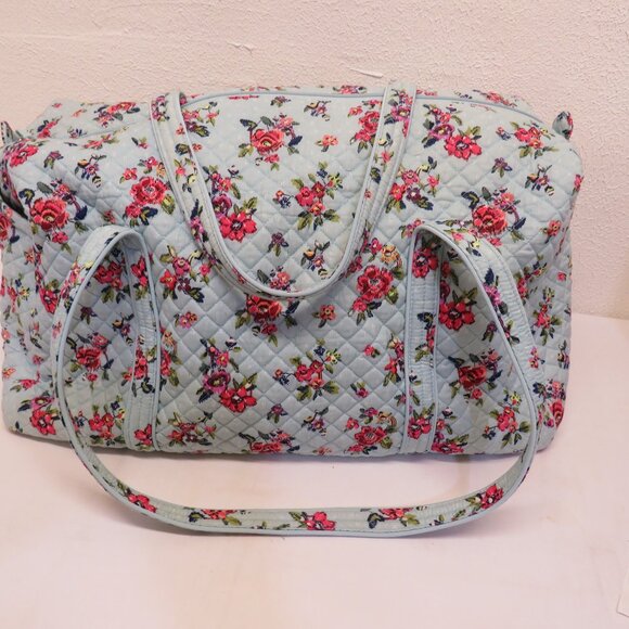 Vera Bradley Large Duffel Bag Weekender Over Night Carry on Retired Pattern - Picture 6 of 12